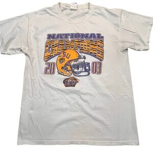 LSU Tigers National Champions 2003 Graphic T Shirt White College Football Large